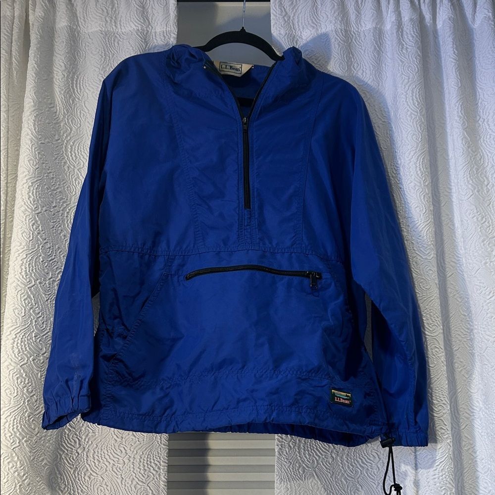 L.L. Bean Mountain Classic Anorak Blue Retro Outdoor Jacket